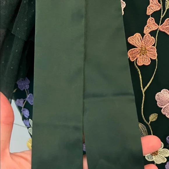 JessaKae Dark Green Multicolor Floral Formal Dress - Picture 6 of 6